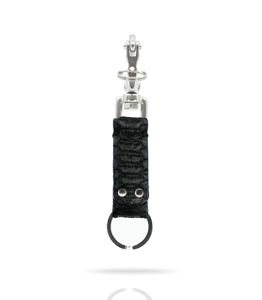 Heavy duty keychain made from snake skin by badami and co