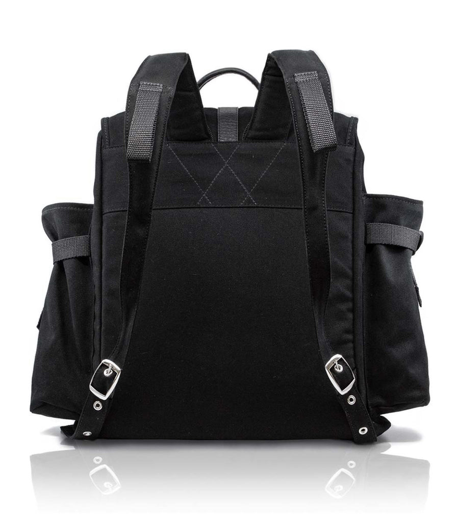 Back view X-large military cargo backpack with laptop holder from Badami and co