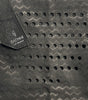 Black chevron print Lightweight soft leather scarf by badami and co