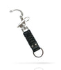 Detail shot Heavy duty keychain made from snake skin by badami and co