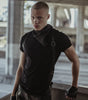 Model wearing the Leather Shoulder-strap Fashion Harness from badami and co